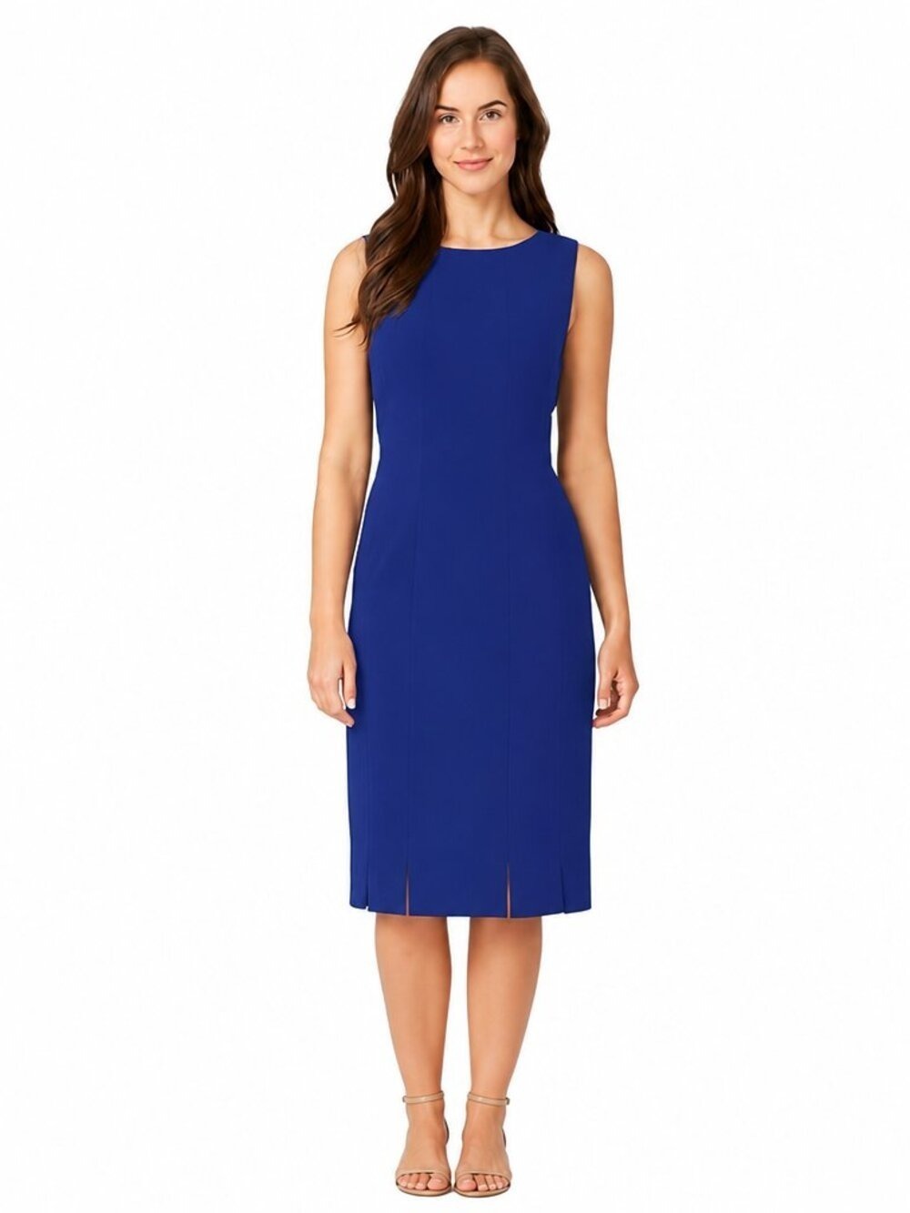 Kasper Royal Blue Sleeveless Sheath Dress Size 8/EUC/Career to Cocktail